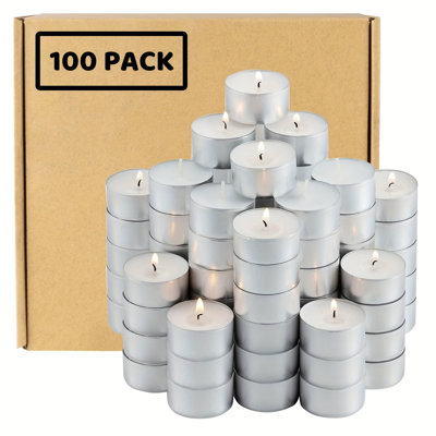 Unscented Flameless Tealight Candle with Aluminium Holder