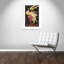 «Brickhill Asti Cinzano», affiche vintage encadrée sur papier en noir / jaune-35156055-37789715