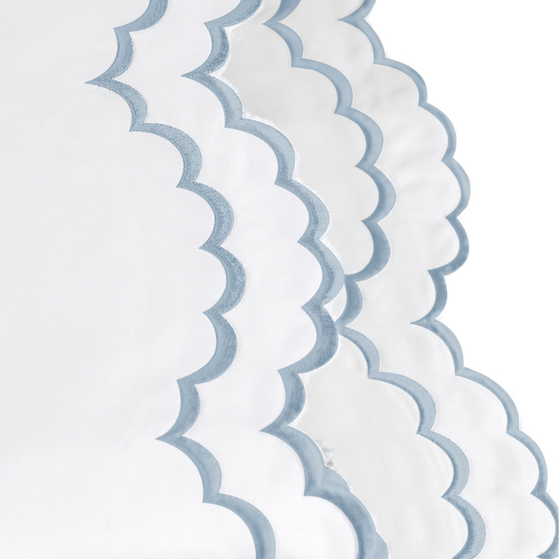 Bartlow - Set of 2, Blue/White, King Pillowcase