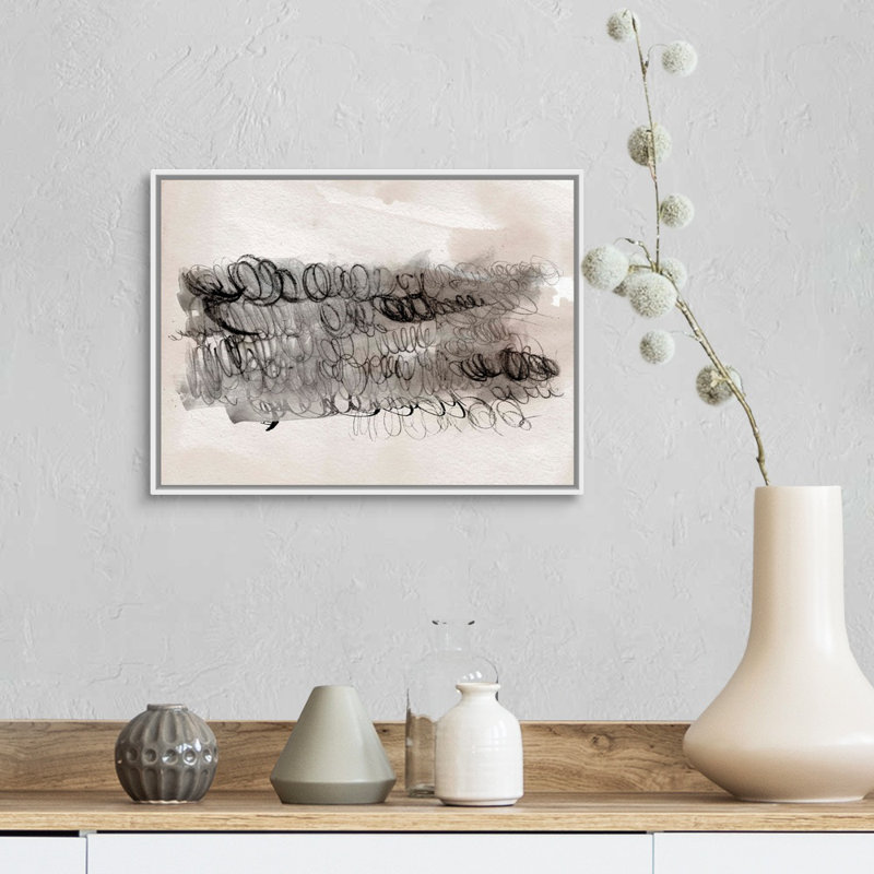Scribble Abstracts II par Jennifer Paxton Parker - reproduction d'art sur toile, H 14 po x l 18 po x P 1,75 po