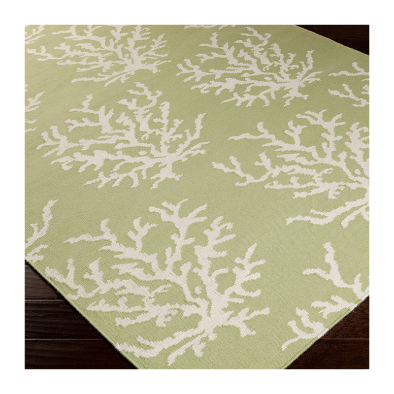 Boardwalk Wool Floral Indoor Rug, Rectangle 2' x 3'