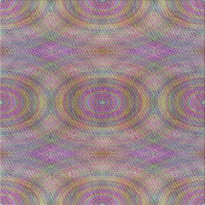 Tapis rose/bleu/vert à motifs Daryll