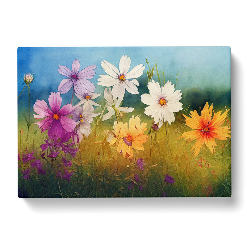 Radiant Wildflowers Floral - Wrapped Canvas, 40cm H x 60cm W x 3cm D