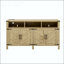 Buffet 4 portes avec prises de courant, ports USB et tablettes réglables-587746506