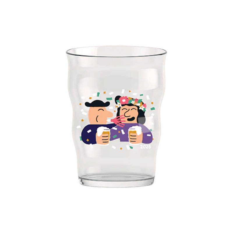 Verre à bière Mikkeller Pint 2025 - 13,5 oz transparent avec déco