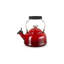 Le Creuset Enamel On Steel Whistling Kettle 1.7 Qt Cerise Light Gold Heart Knob-1638489526