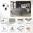 Bentall Upholstered Unfinished Standard Bed-1338584530-1338584525