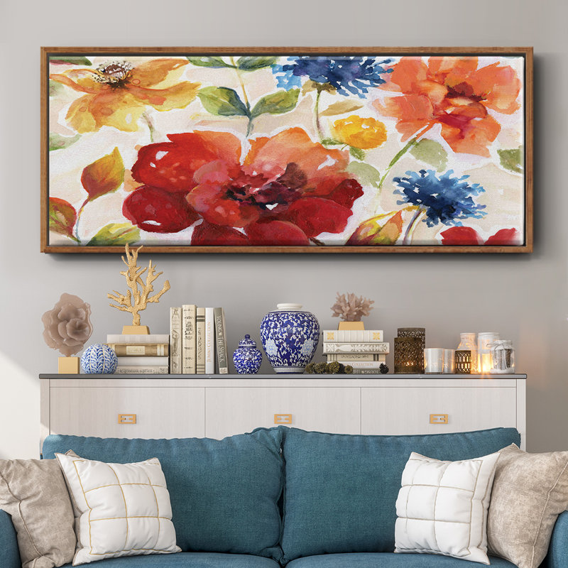 Summer Salsa- Framed Canvas, 8" H x 20" W