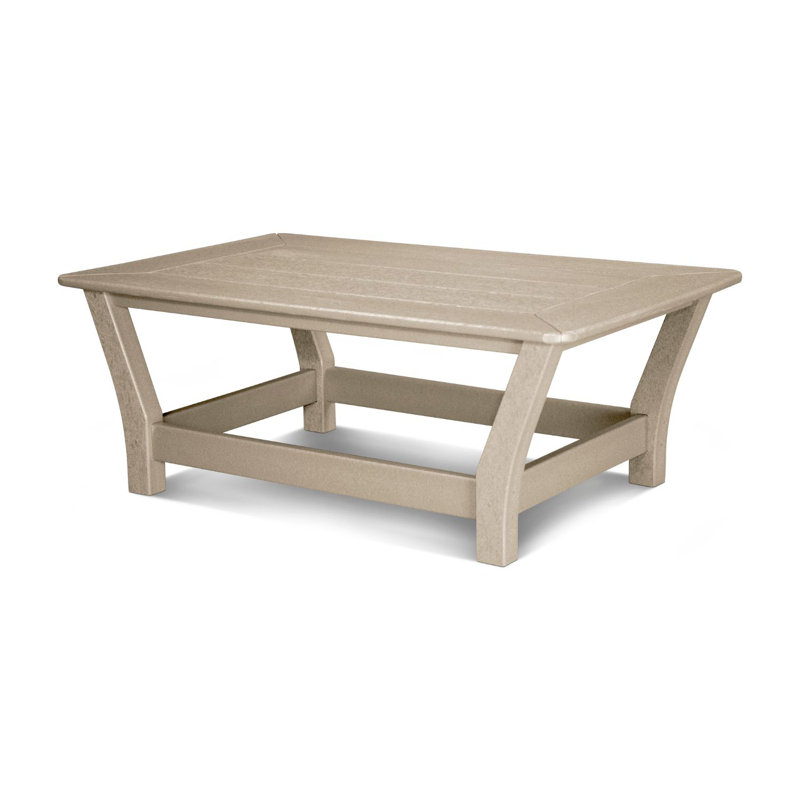 POLYWOOD Harbour Slat Coffee Table, Sand