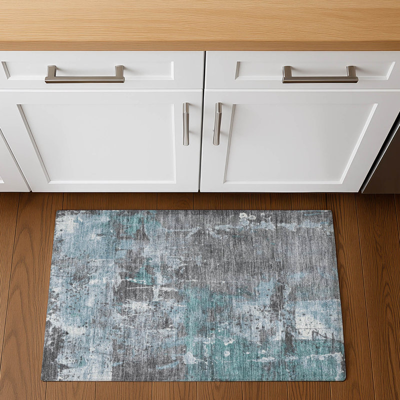Premium Machine Washable Stallings AMF1839 Abstract Rug, Rectangle 1'8" x 2'6"