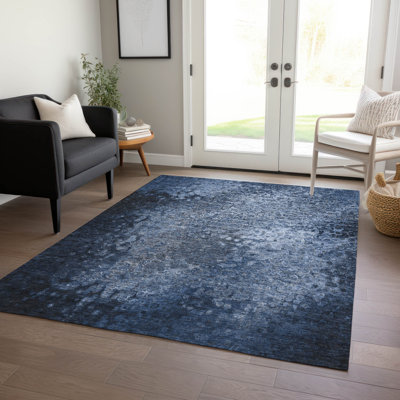 Rosemond Washable Abstract Indoor / Outdoor Rug