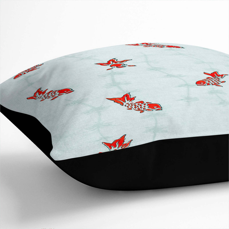 Square Throw Cushion, 40cm H x 40cm W x 15cm D, Black
