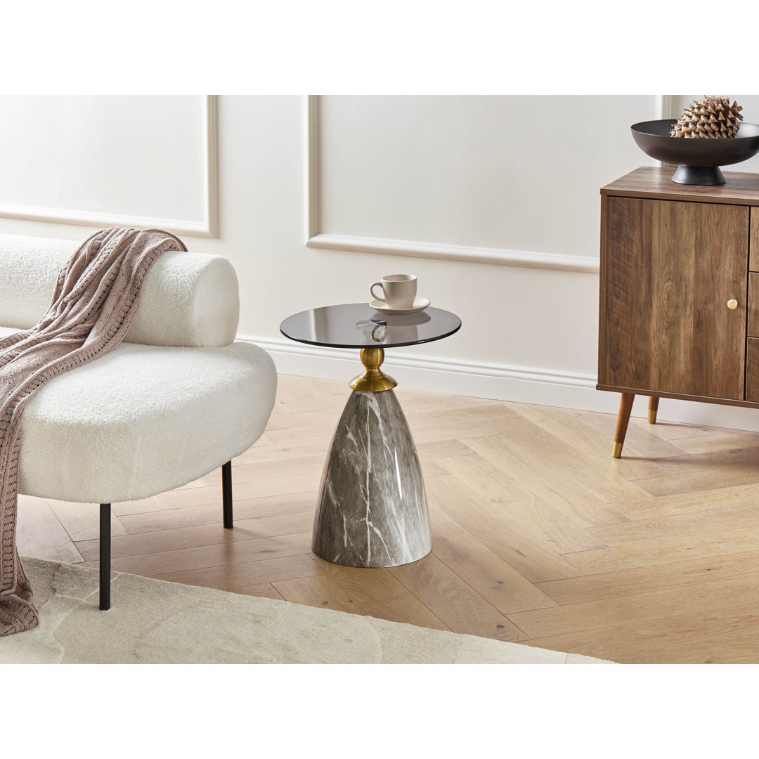 Pedestal End Table