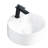 Torbett Ceramic Wash Basin - Round White Bathroom Sink With Practicality High Gloss And Practical