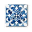 «Cobalt Tiles III», reproduction sur toile tendue-654133289
