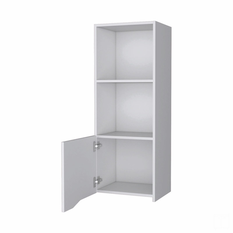 Wall Cabinet With One Door, White