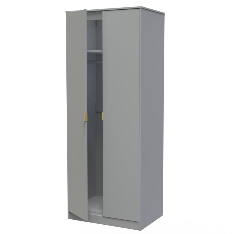 Bibek Manufactured Wood Wardrobe, Dusk Grey