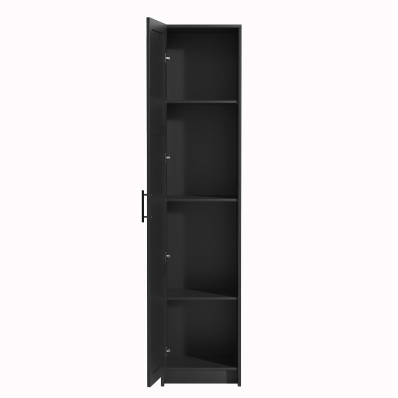 Armoire d'angle pour petits espaces de salon /, Noir