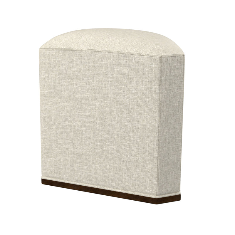 Quinn Novelty Ottoman, American Walnut, Margaret Mahogany Polyester Blend