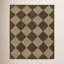 Winnie Wool Geometric Area Rug in Brown/Tan-1073689734