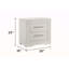 Modern Style 2-Drawer Night Stand Made With Wood