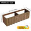 60 Inch Wall-mounted Bathroom Vanity (Only the Cabinet Body, No Top Sink)-130140697