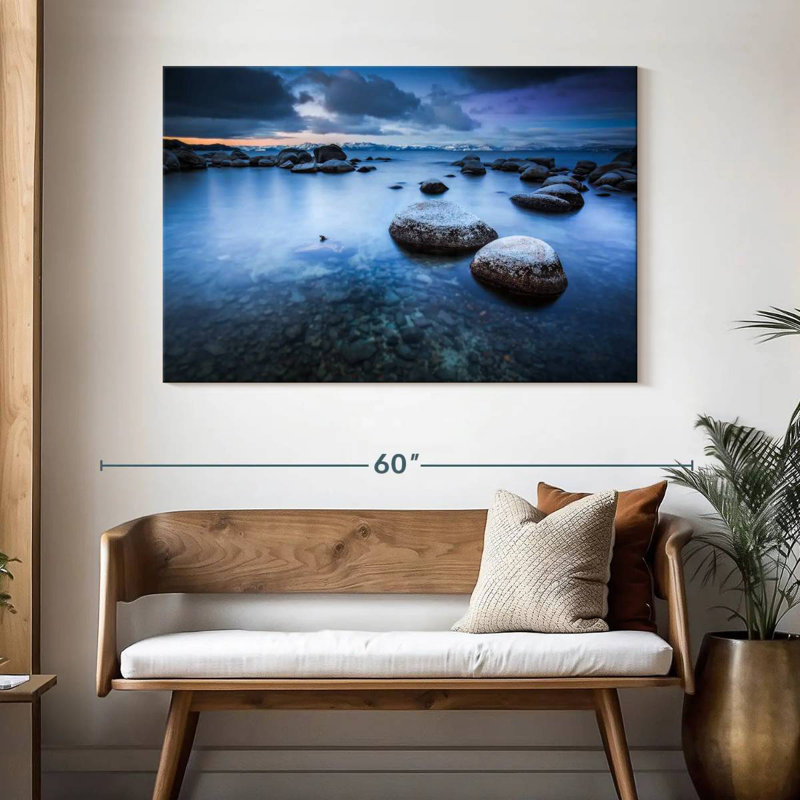 Alvord, eaux calmes au lac Tahoe, H 32 po x l 48 po