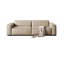 Causeuse-coussin modulaire en cuir véritable ivoire