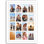 Cadre photo en collage 18 x 26 - Utilisez-le comme seize ouvertures pour cadre photo 4 x 6 ou un cadre photo 18 x 26 en bois d'ingénierie avec plexiglas poli