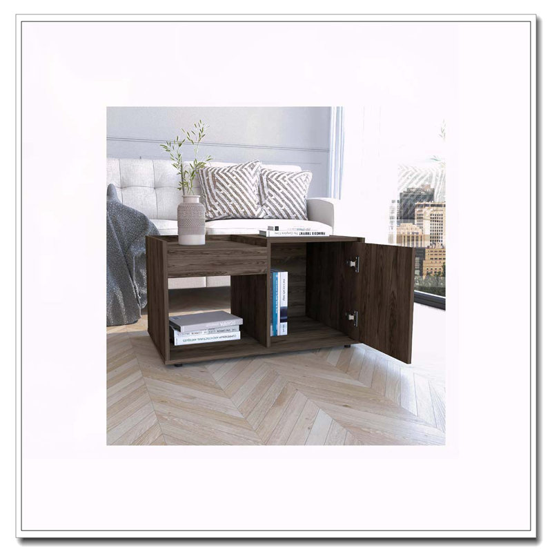 Tualatin 2-Shelf Coffee Table Dark Walnut