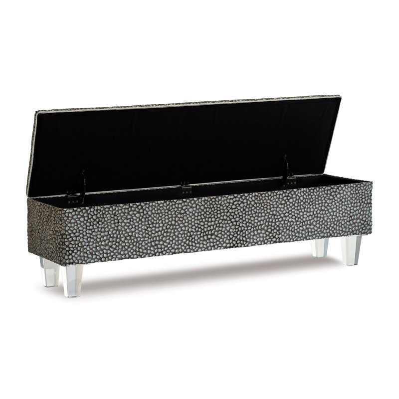 Banc de rangement pour la chambre Esmeralda, 16" H x 60" W x 18" D