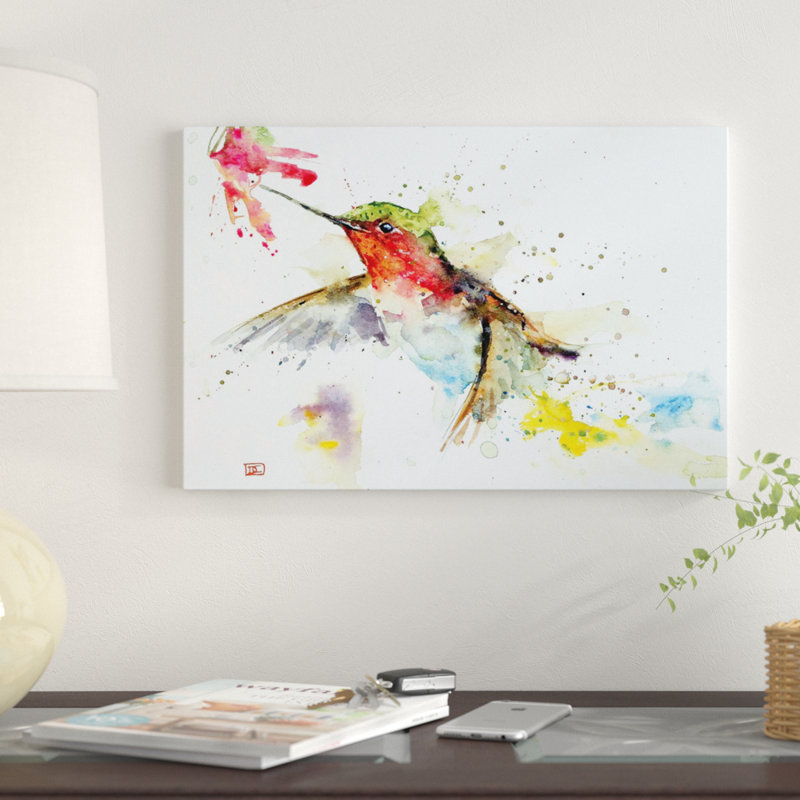 « hummer & fleur » par dean crouser,, reproduction d’impression sur toile tendue, H 12 po x l 18 po x P 1,5 po, Toile tendue