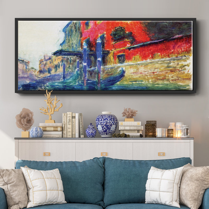 The Red House, 1908- Framed Canvas