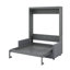 Lit escamotable double pleine grandeur avec coussin-412783792