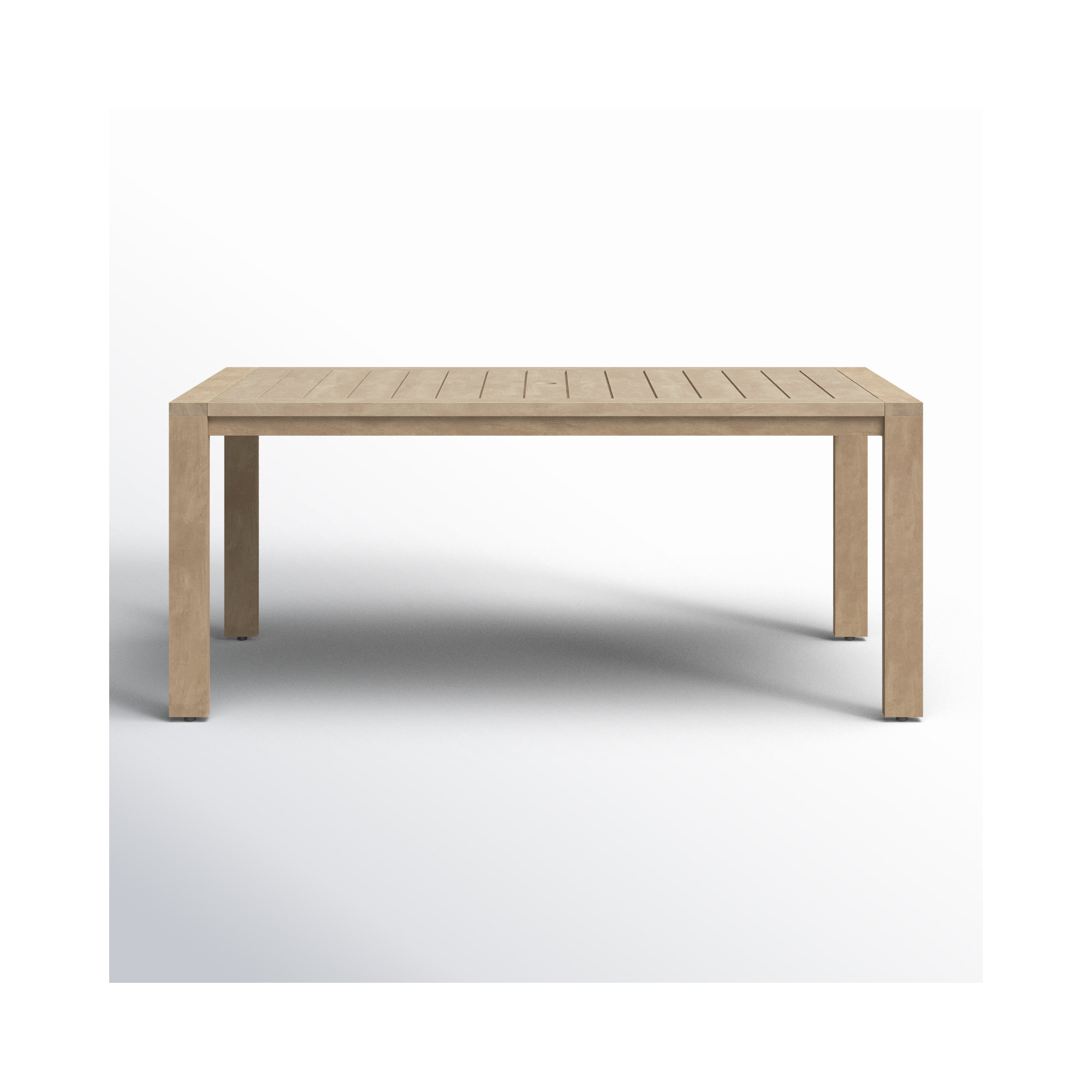 Joly Outdoor Dining Table, 30" H x 71" W x 35" D, Teak