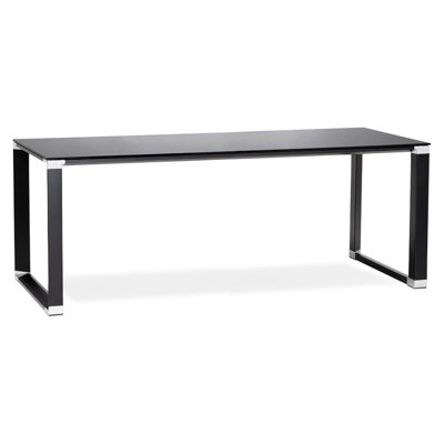 Jerelly Glass Top Writing Desk
