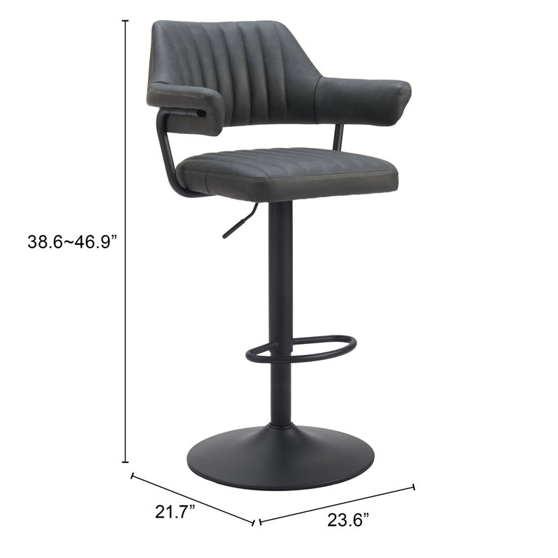 Tabouret de bar Johntell Erret - gris