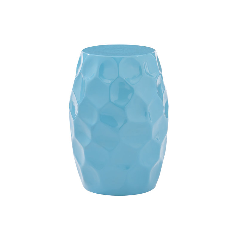 Aavan Aluminum Top End Table, Teal