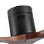 52" Farmhouse Rustic Ceiling Fan Without Light - Matte Black With Solid Wood Blade