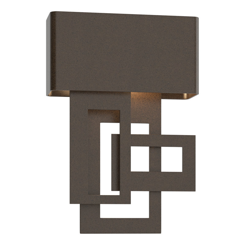 Collage Small Dark Sky Friendly LED Outdoor Flush Mount, Left, Oil Rubbed Bronze