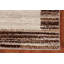Tapis oriental transitionnel rayé ivoire 4 x 6
