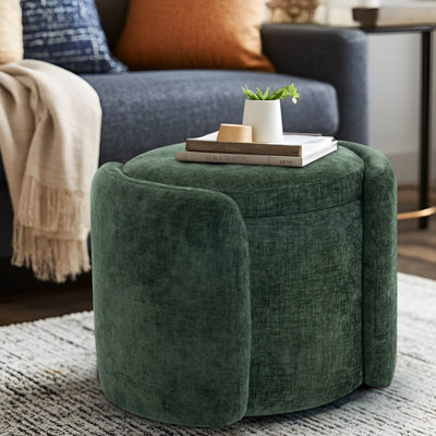 Repose-pieds avec rangement Thayli - Design moderne, sans assemblage