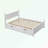 Pine Solid Wood Standard Bed with Drawers-95083224