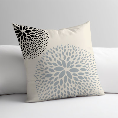 Bavaria Floral Outdoor Reversible Throw Pillow
