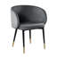 Chaise en velours Barrel-71228711