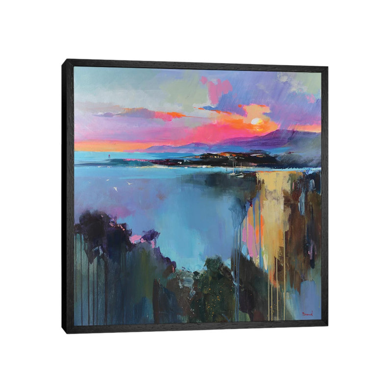 Eternity Now by Tatyana Yabloed - Painting on Canvas, 66.04cm H x 66.04cm W x 3.81cm D, Black Floater Framed