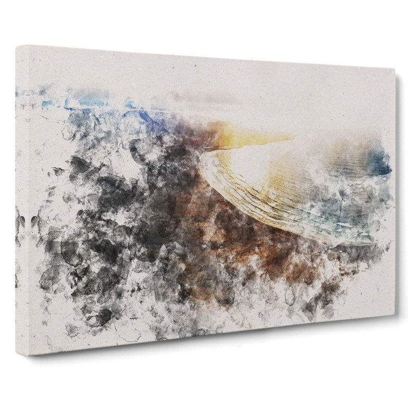 Mountain View Of Lanzarote In Spain - Wrapped Canvas Print, 60cm H x 91cm W x 3cm D