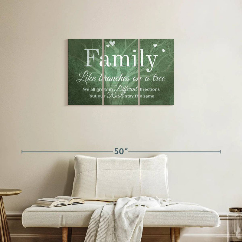 Signe mural Kema Family Roots, H 20 po x l 33 po