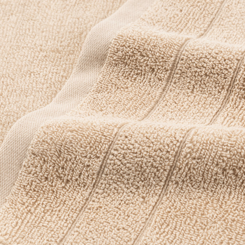 Family Essentials Washcloths (Pack of 24), 12x12, Cotton, Beige