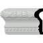 Rail pour chaise H 4 po x P 1 1/8 po x L 94 1/2 po